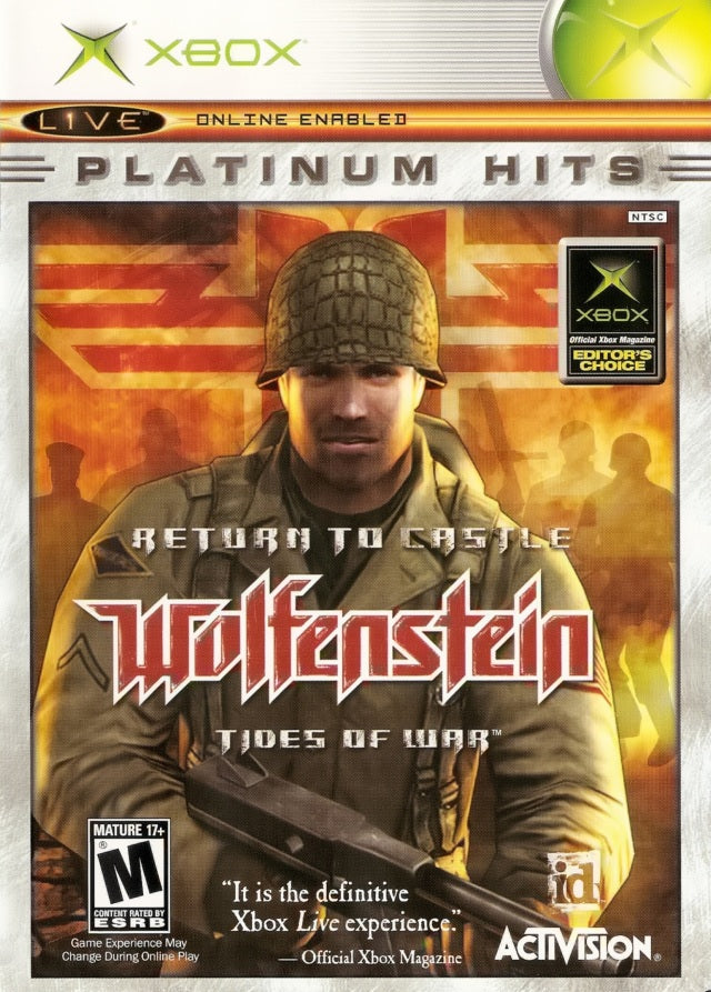 Return to Castle Wolfenstein: Tides of War (Platinum Hits) - Xbox Video Games Activision   