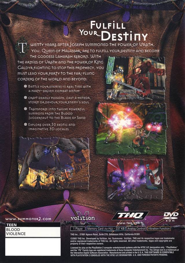 Summoner 2 - (PS2) PlayStation 2 Video Games THQ   
