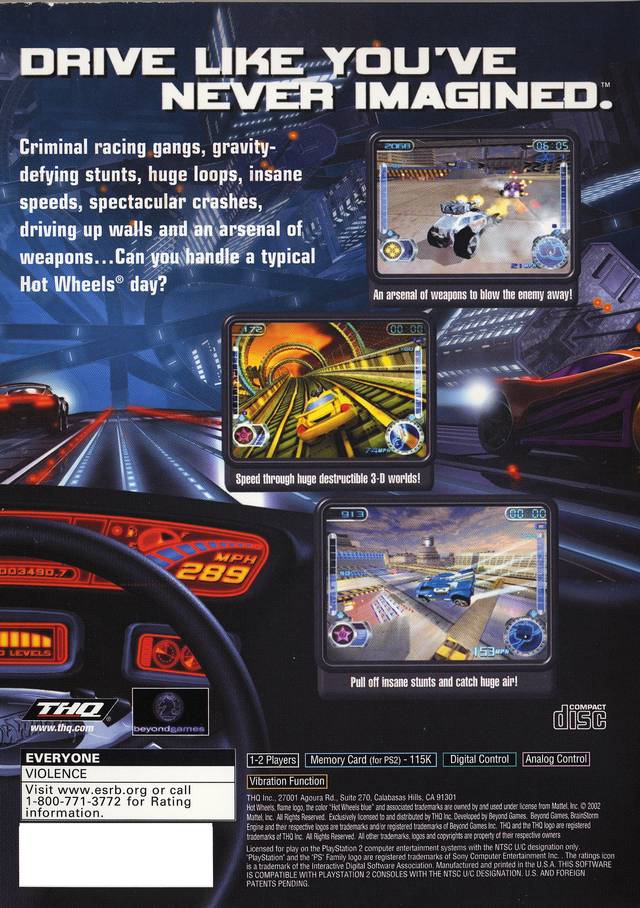 Hot Wheels: Velocity X - (PS2) PlayStation 2 [Pre-Owned] Video Games THQ   