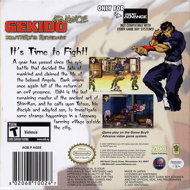 Gekido Advance: Kintaro's Revenge - (GBA) Game Boy Advance [Pre-Owned] Video Games Destination Software   