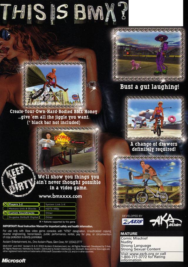 BMX XXX - (XB) Xbox [Pre-Owned] Video Games Acclaim   