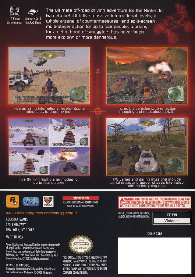 Smuggler's Run: Warzones - (GC) GameCube [Pre-Owned] Video Games Rockstar Games   