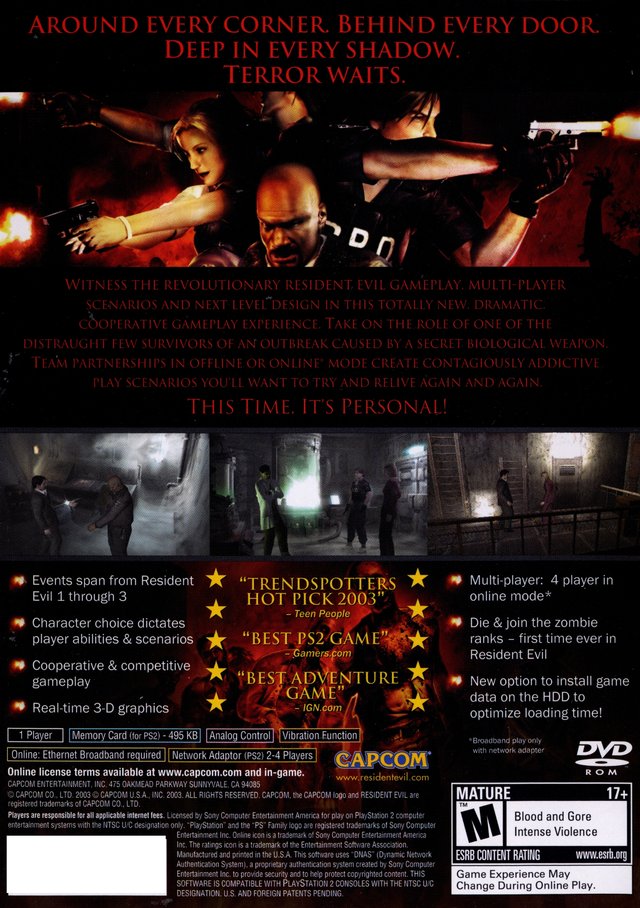 Resident Evil Outbreak - (PS2) PlayStation 2 [Pre-Owned] Video Games Capcom   