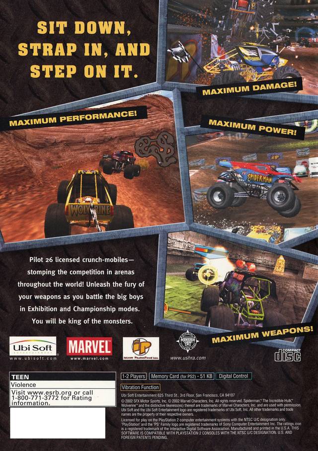 Monster Jam: Maximum Destruction - PlayStation 2 Video Games Ubisoft   