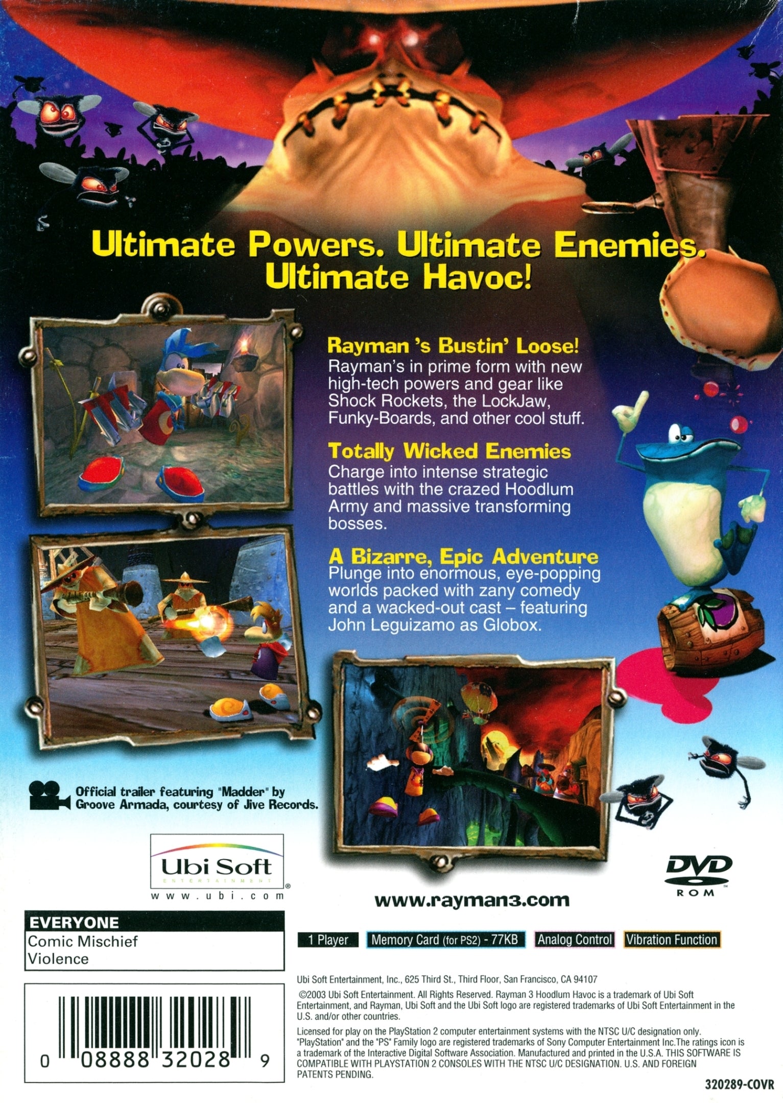 Rayman 3: Hoodlum Havoc - (PS2) PlayStation 2 [Pre-Owned] Video Games Ubisoft   