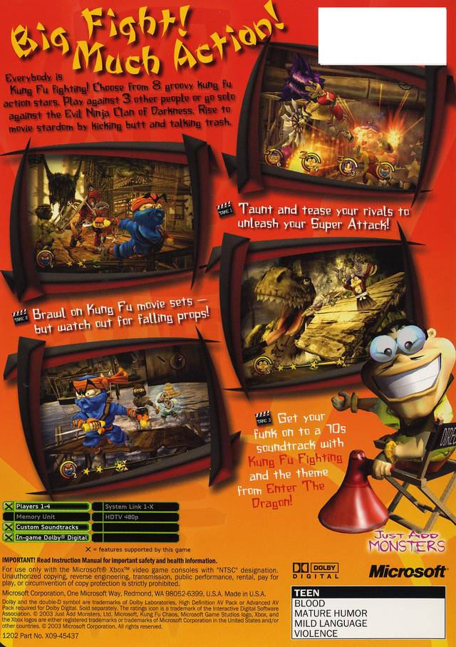 Kung Fu Chaos - (XB) Xbox [Pre-Owned] Video Games Microsoft Game Studios   