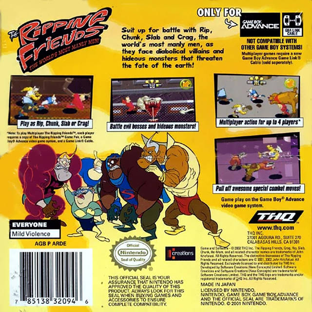 The Ripping Friends: The World's Most Manly Men! - (GBA) Game Boy Advance [Pre-Owned] Video Games THQ   