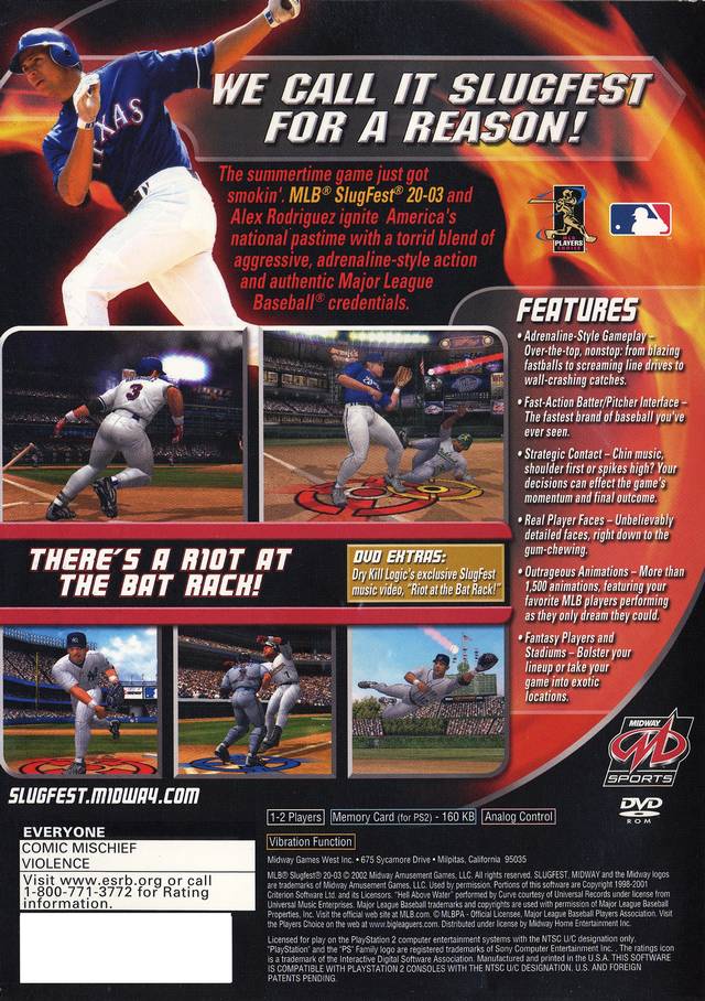MLB Slugfest 2003 - (PS2) PlayStation 2 [Pre-Owned] Video Games Midway   