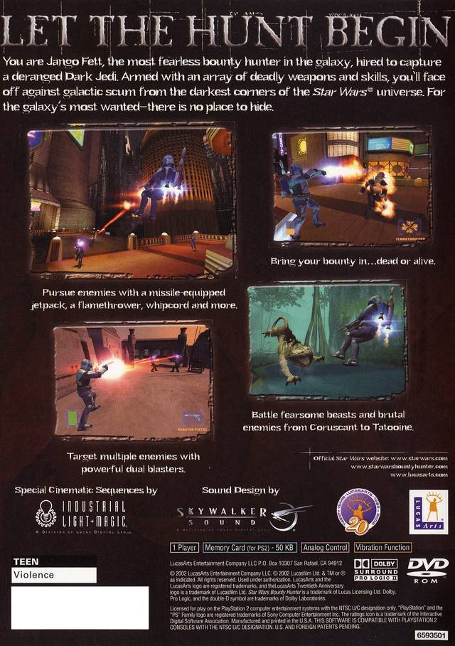 Star Wars: Bounty Hunter - (PS2) PlayStation 2 [Pre-Owned] Video Games LucasArts   
