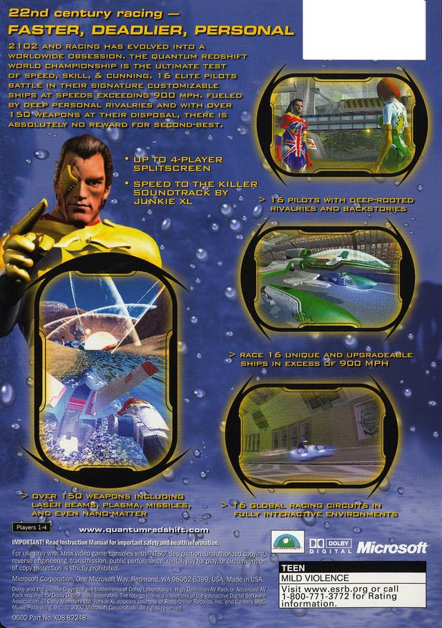 Quantum Redshift - (XB) Xbox Video Games Microsoft Game Studios