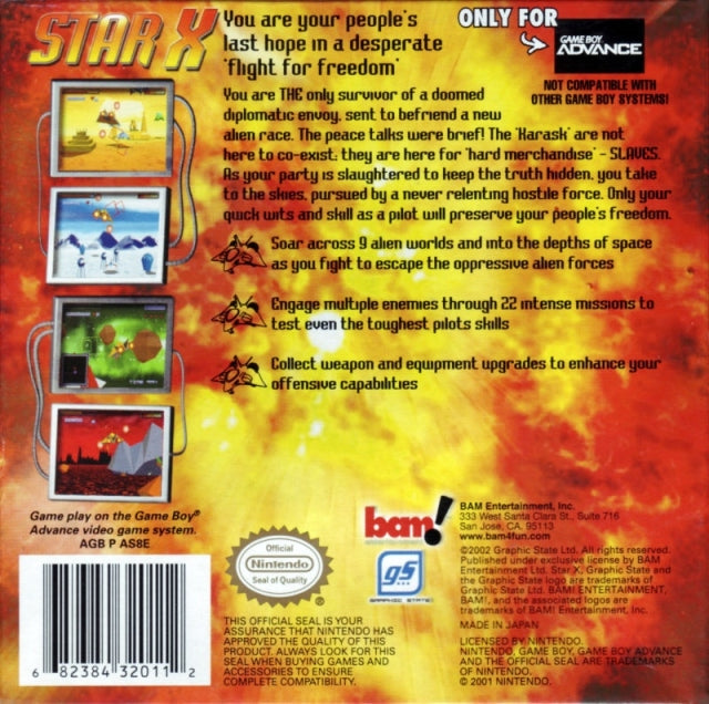 Star X - (GBA) Game Boy Advance [Pre-Owned] Video Games Bam Entertainment   
