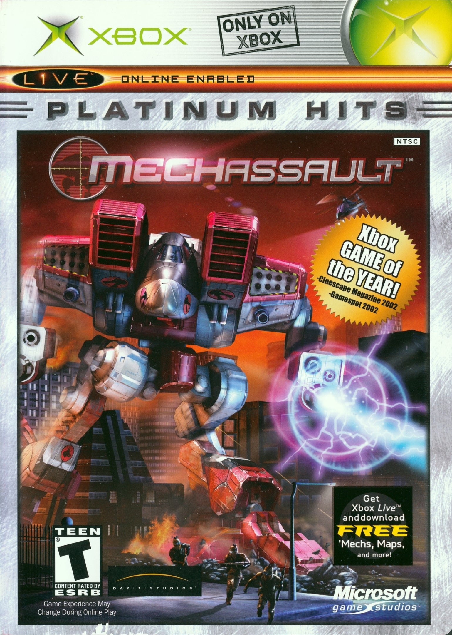 MechAssault (Platinum Hits) - (XB) Xbox [Pre-Owned] Video Games Microsoft Game Studios   