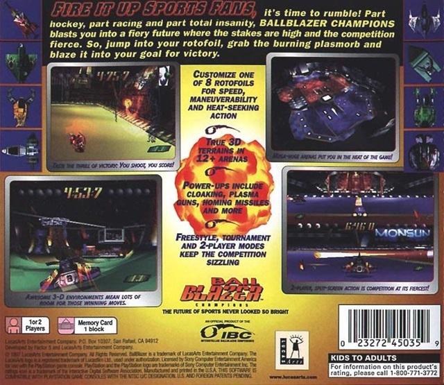Ballblazer Champions - (PS1) PlayStation 1 Video Games LucasArts   