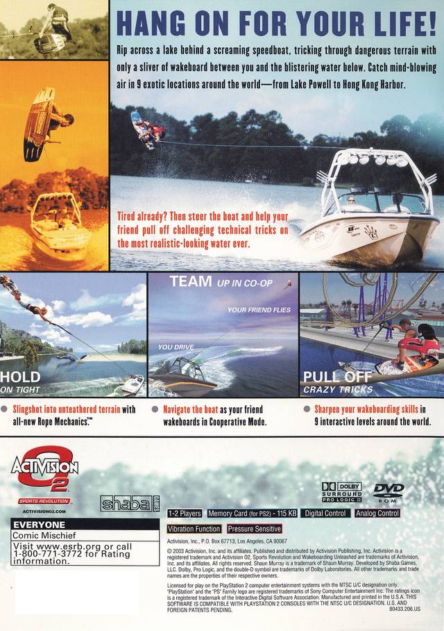 Wakeboarding Unleashed Featuring Shaun Murray - (PS2) PlayStation 2 [Pre-Owned] Video Games Activision   