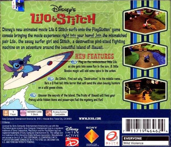 Disney's Lilo & Stitch - (PS1) PlayStation 1 [Pre-Owned] Video Games SCEA   