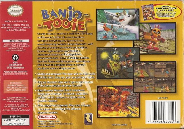 Banjo-Tooie - (N64) Nintendo 64 [Pre-Owned] Video Games Nintendo   