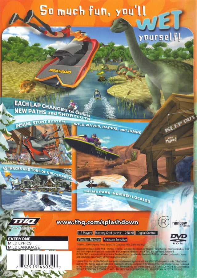 Splashdown: Rides Gone Wild - PlayStation 2 Video Games THQ   