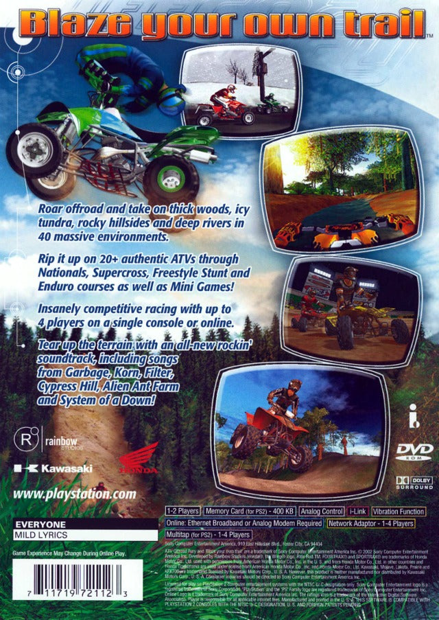 ATV Offroad Fury 2 - (PS2) PlayStation 2 Video Games SCEA   