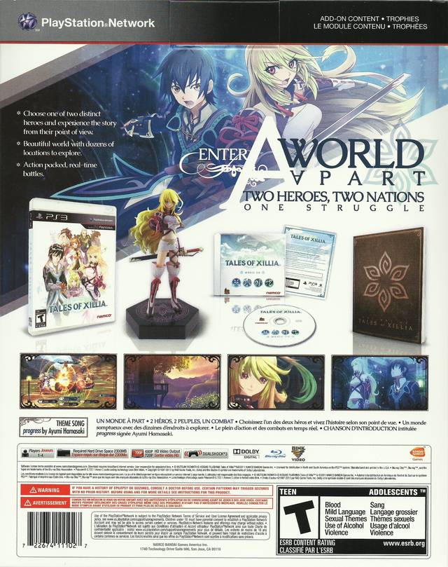 Tales of Xillia (Collector's Edition) - (PS3) PlayStation 3 Video Games Namco Bandai Games   