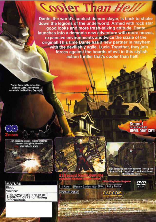 Devil May Cry 2 - (PS2) PlayStation 2 Video Games Capcom   