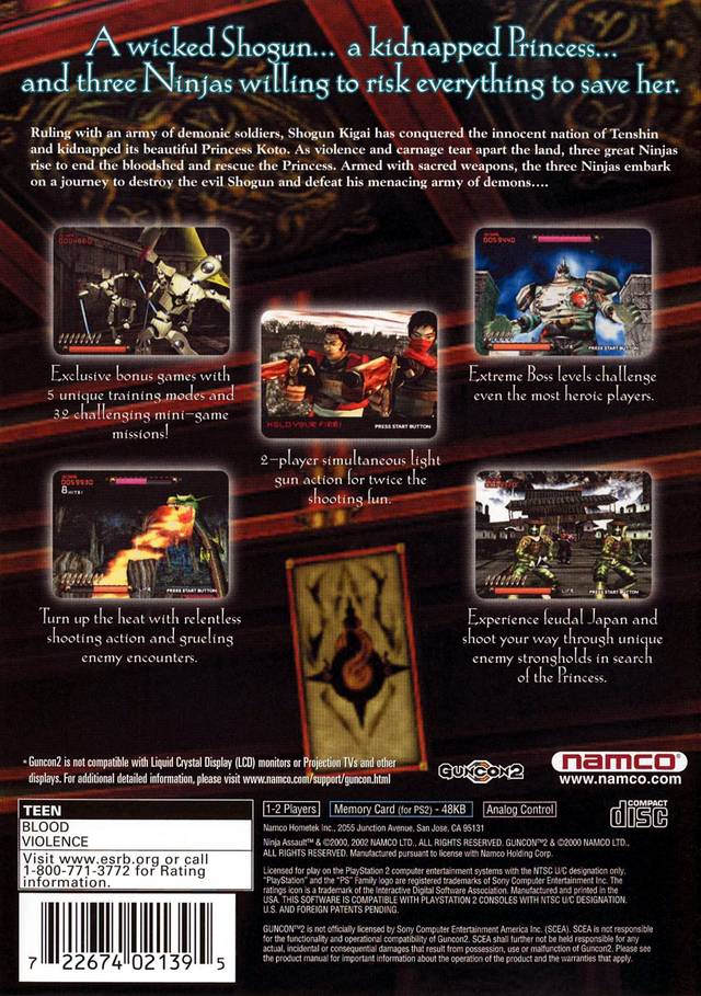 Ninja Assault - (PS2) PlayStation 2 [Pre-Owned] Video Games Namco   