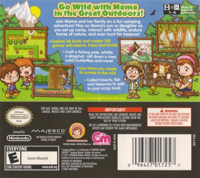 Camping Mama: Outdoor Adventures - (NDS) Nintendo DS Video Games Office Create   