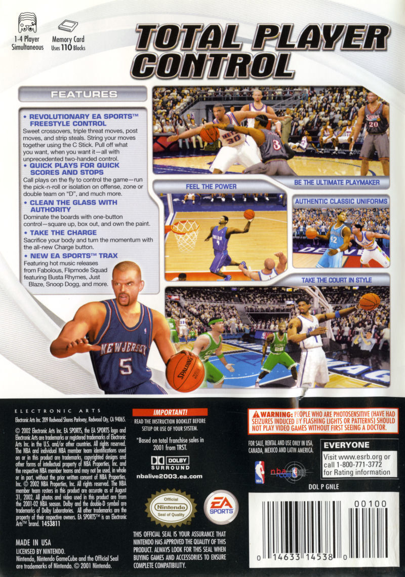 NBA Live 2003 - (GC) GameCube [Pre-Owned] Video Games EA Sports   
