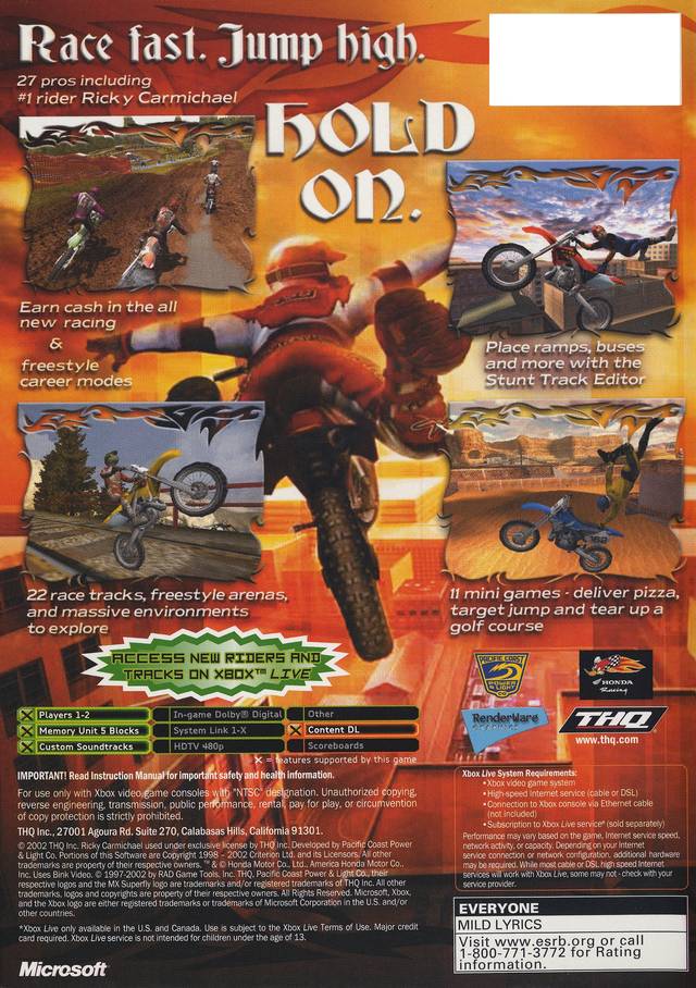 MX Superfly - Xbox Video Games THQ   