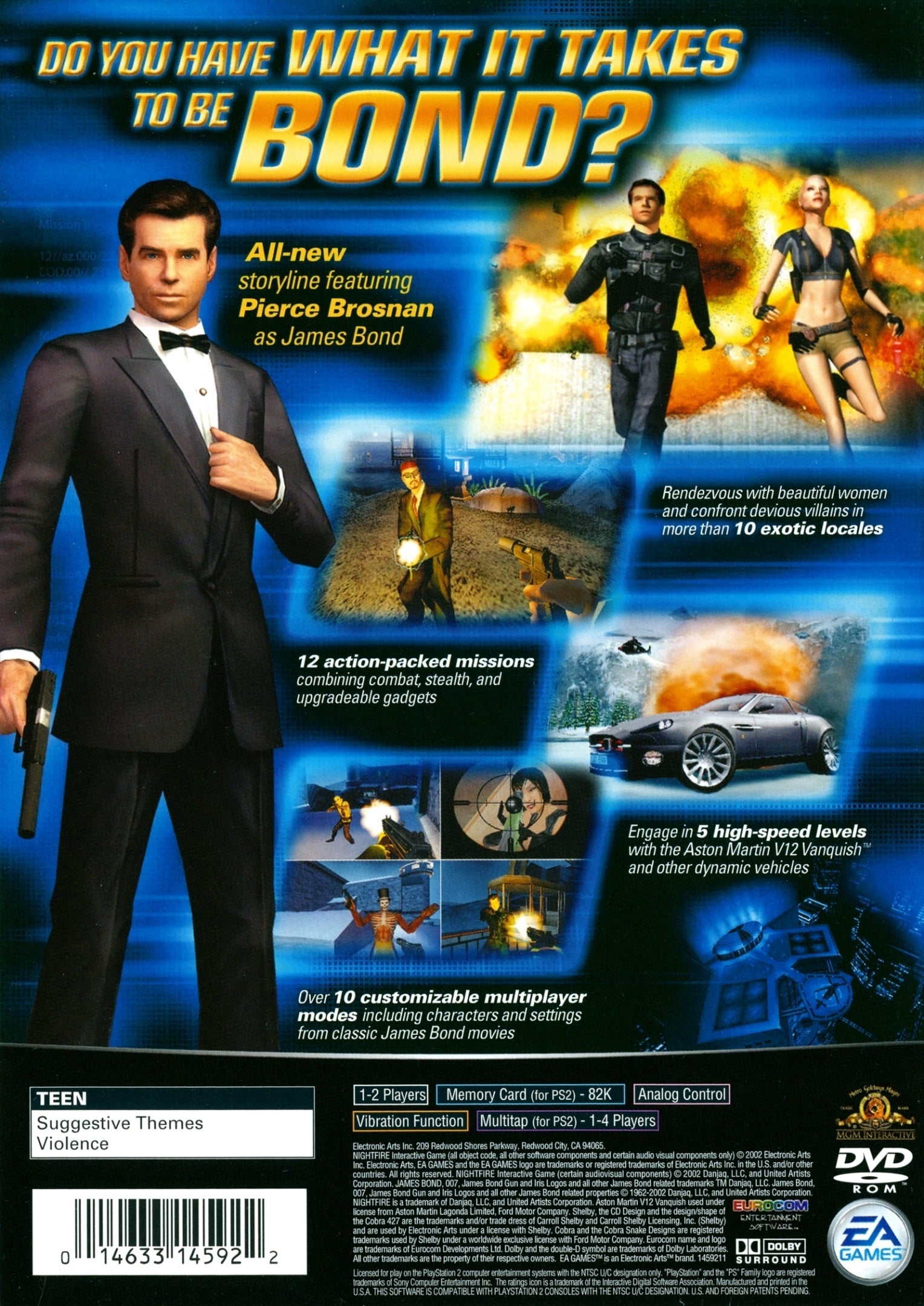 007: Nightfire - (PS2) PlayStation 2 [Pre-Owned] Video Games Electronic Arts   