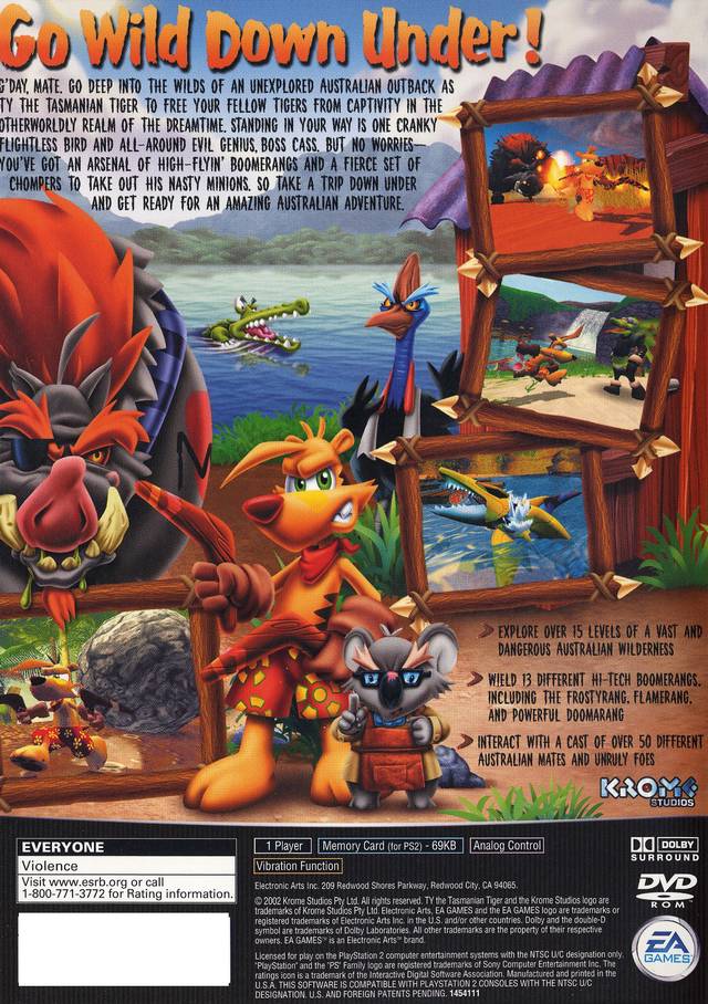 Ty the Tasmanian Tiger - (PS2) PlayStation 2 [Pre-Owned] Video Games EA Games   