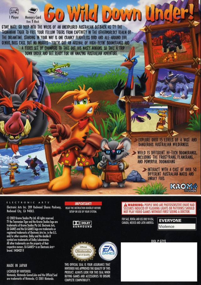 Ty the Tasmanian Tiger - (GC) GameCube [Pre-Owned] Video Games EA Games   