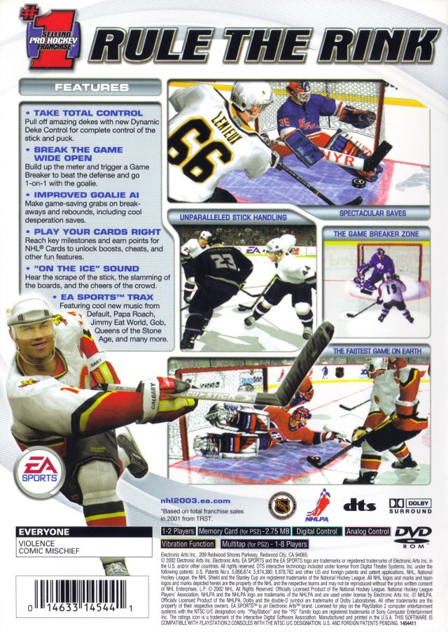 NHL 2003 - (PS2) PlayStation 2 [Pre-Owned] Video Games Electronic Arts   