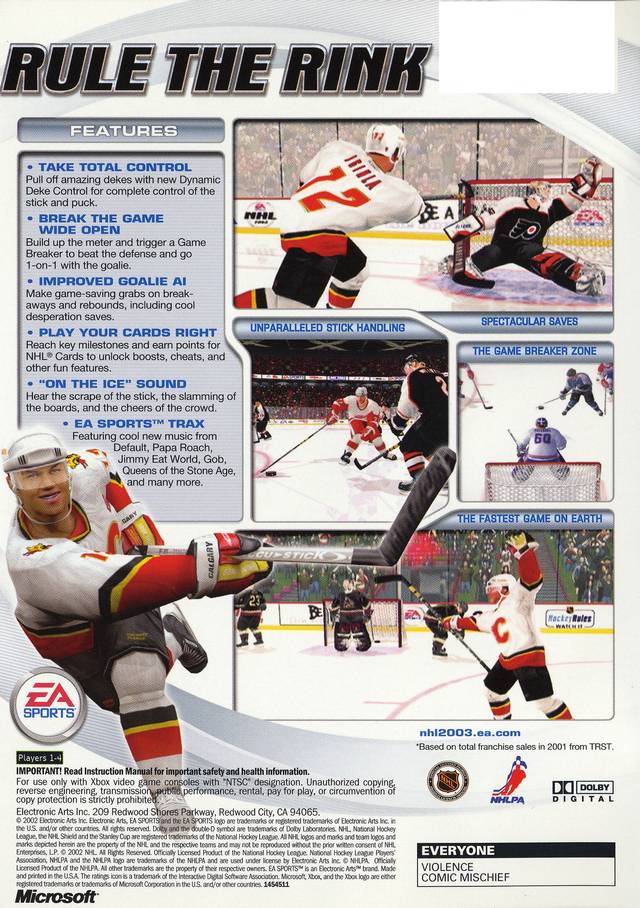 NHL 2003 - (XB) Xbox [Pre-Owned] Video Games EA Sports   