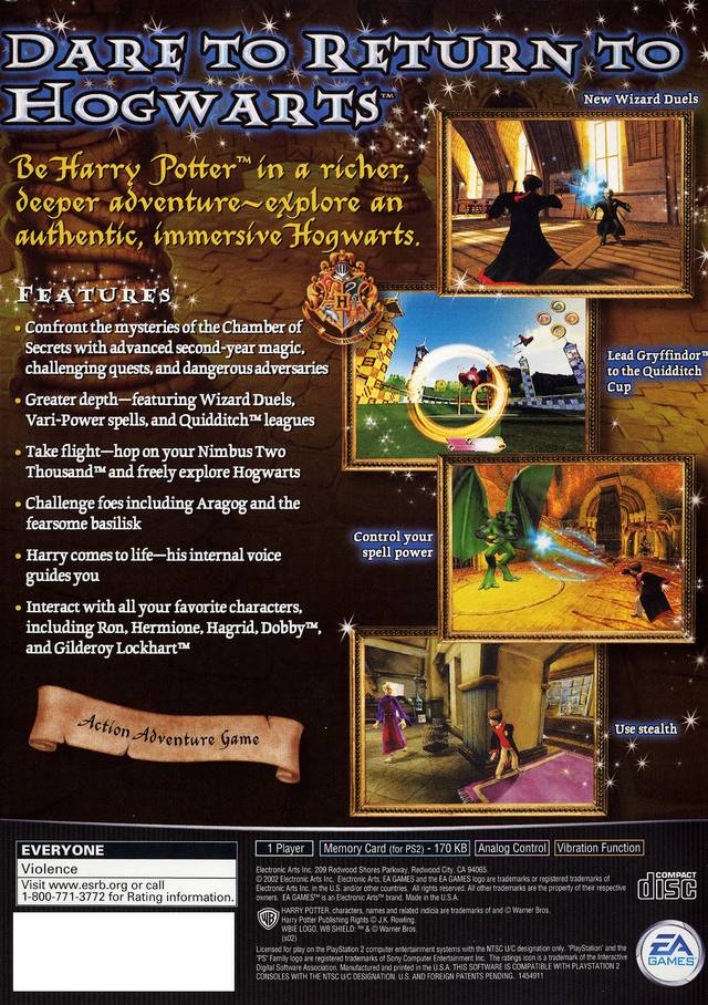 Harry Potter and the Chamber of Secrets - (PS2) PlayStation 2 [Pre-Owned] Video Games EA Games   