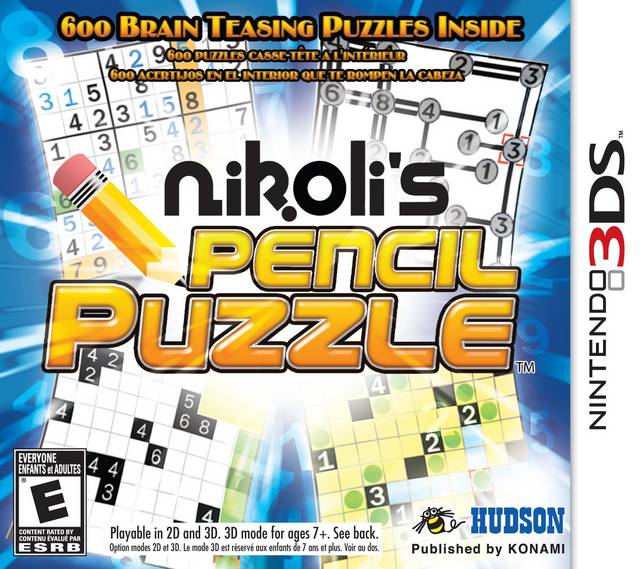 Nikoli's Pencil Puzzle - Nintendo 3DS Video Games Konami   