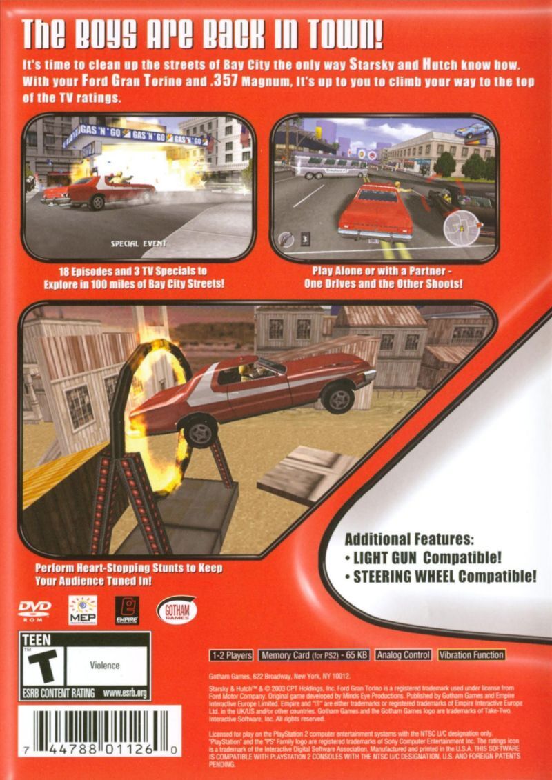 Starsky & Hutch - (PS2) PlayStation 2  [Pre-Owned] Video Games Gotham Games   