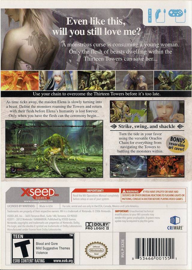 Pandora's Tower - Nintendo Wii [Pre-Owned] Video Games Xseed Games   
