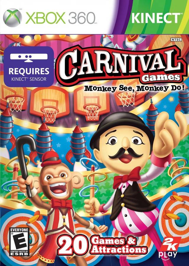 Carnival Games: Monkey See, Monkey Do! (Kinect Required) - Xbox 360 [Pre-Owned] Video Games Take-Two Interactive   