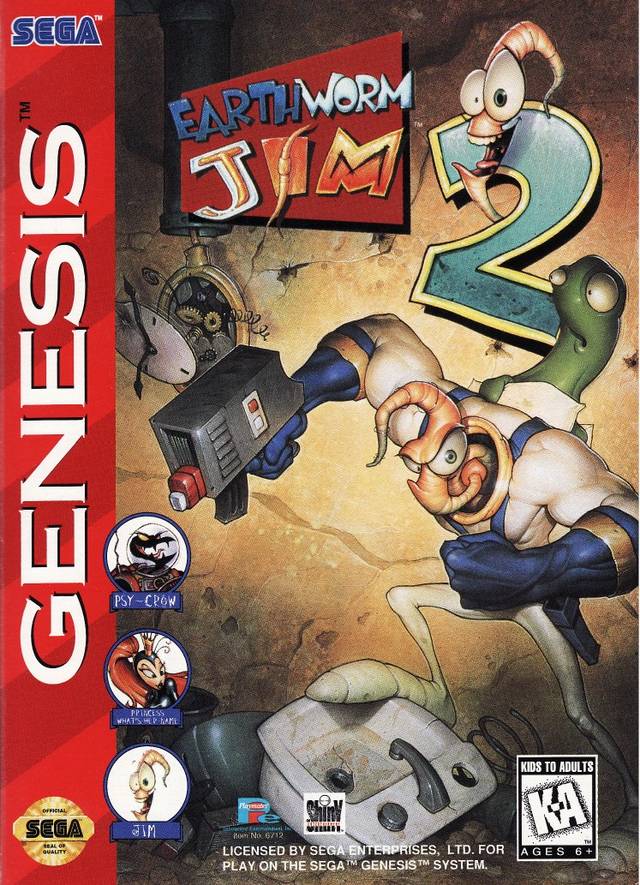 Earthworm Jim 2 - (SG) SEGA Genesis [Pre-Owned] Video Games Playmates   