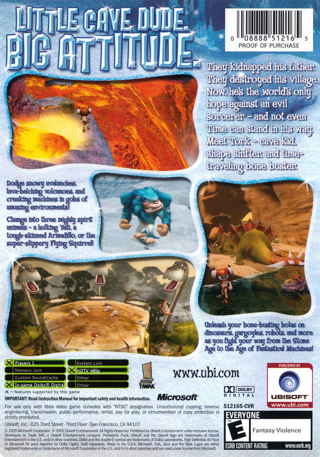 Tork: Prehistoric Punk - Xbox Video Games Ubisoft   