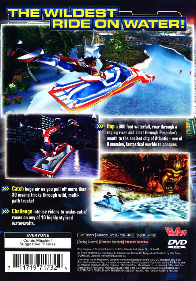 Jet X2O - PlayStation 2 Video Games SCEA   