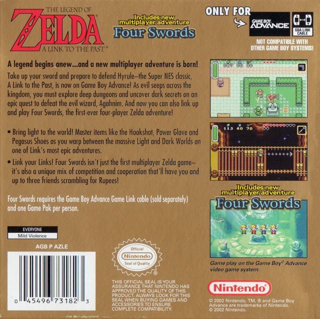 The Legend of Zelda: A Link to the Past/Four Swords - (GBA) Game Boy Advance [Pre-Owned] Video Games Nintendo   