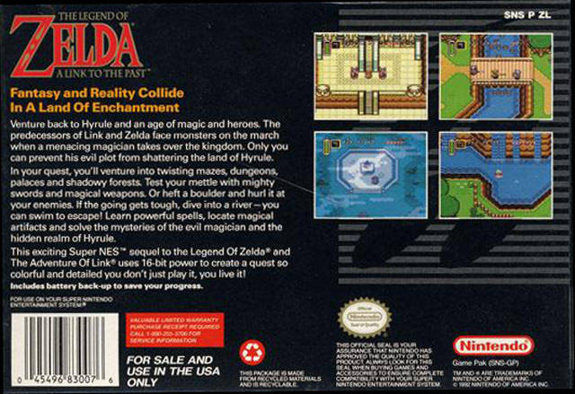 The Legend of Zelda: A Link to the Past - (SNES) Super Nintendo [Pre-Owned] Video Games Nintendo   