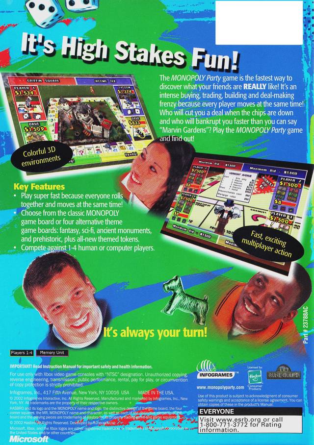 Monopoly Party! - (XB) Xbox [Pre-Owned] Video Games Infogrames   