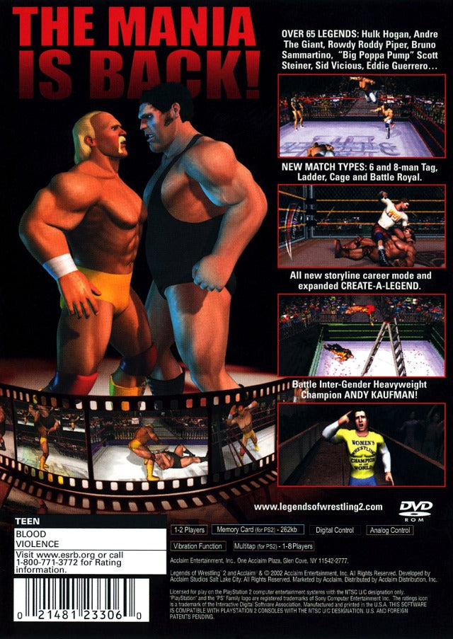 Legends of Wrestling II - (PS2) PlayStation 2 [Pre-Owned] Video Games Acclaim   