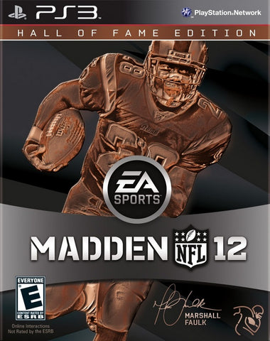 Madden NFL 12 (Hall of Fame Edition) - (PS3) PlayStation 3 [Pre-Owned] Video Games EA Sports   
