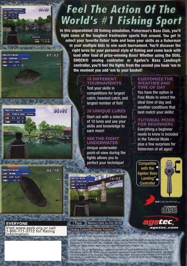Fisherman's Bass Club - (PS2) PlayStation 2 [Pre-Owned] Video Games Agetec   