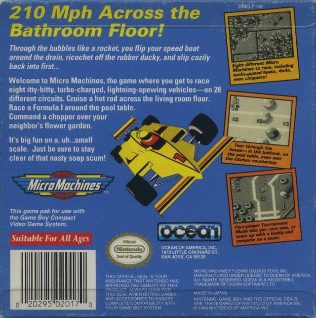 Micro Machines - (GB) Game Boy [Pre-Owned] Video Games Ocean   