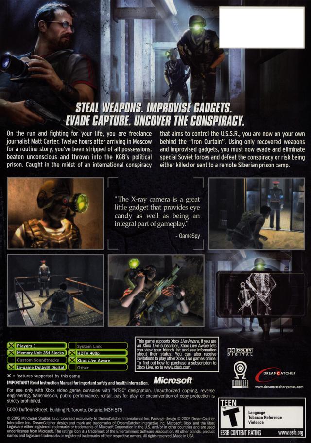 Cold War - Xbox Video Games DreamCatcher Interactive   