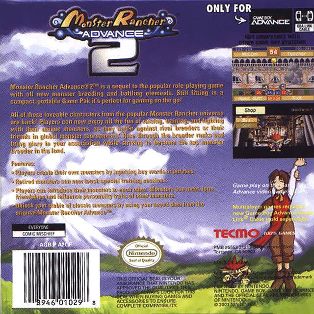 Monster Rancher Advance 2 - (GBA) Game Boy Advance [Pre-Owned] Video Games Tecmo   